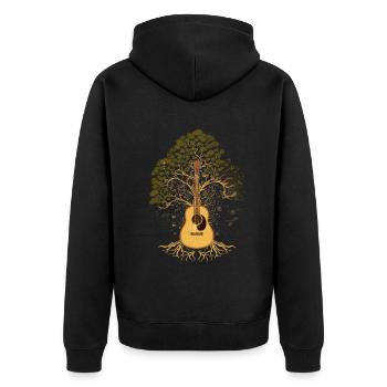 Yggdrasil Nature Musicien Arbre De Vie - Veste à capuche bio Premium Unisexe - noir - Dos - Nico (187cm)