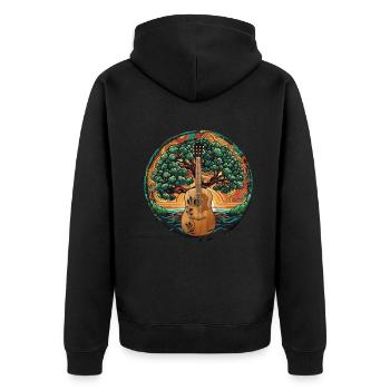 Yggdrasil Musicien de la nature Arbre de vie - Veste à capuche bio Premium Unisexe - noir - Dos - Nico (187cm)