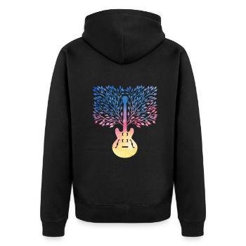 Yggdrasil Nature Musicien Arbre De Vie - Veste à capuche bio Premium Unisexe - noir - Dos - Nico (187cm)