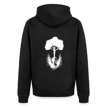 Yggdrasil Nature Musicien Arbre De Vie - Veste à capuche bio Premium Unisexe - noir - Dos - Nico (187cm)