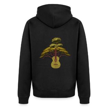 Yggdrasil Nature Musicien Arbre De Vie - Veste à capuche bio Premium Unisexe - noir - Dos - Nico (187cm)