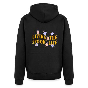 Vivre la vie fantôme Spook Life Appât - Veste à capuche bio Premium Unisexe - noir - Dos - Nico (187cm)