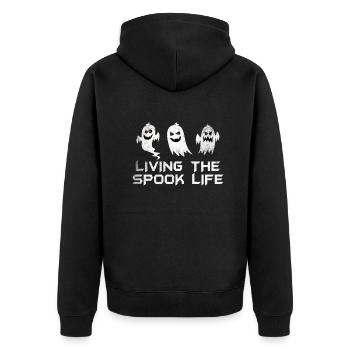 Vivre la vie fantôme Spook Life Appât - Veste à capuche bio Premium Unisexe - noir - Dos - Nico (187cm)
