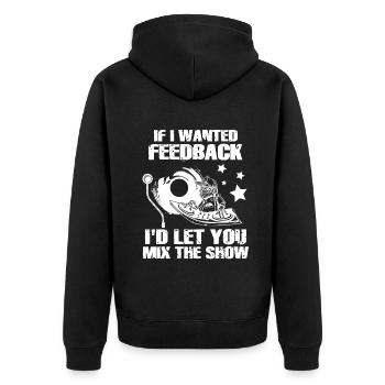 Si je voulais un ingénieur du son en retour - Veste à capuche bio Premium Unisexe - noir - Dos - Nico (187cm)