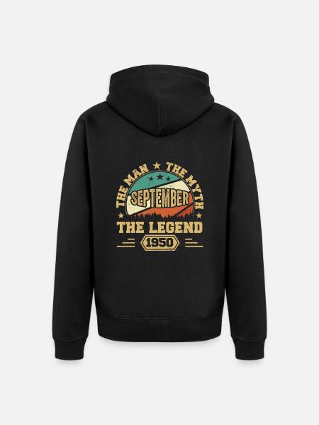 Legendär seit September 1950 Retro 1950 September - Ekologisk premiumluvjack unisex - svart