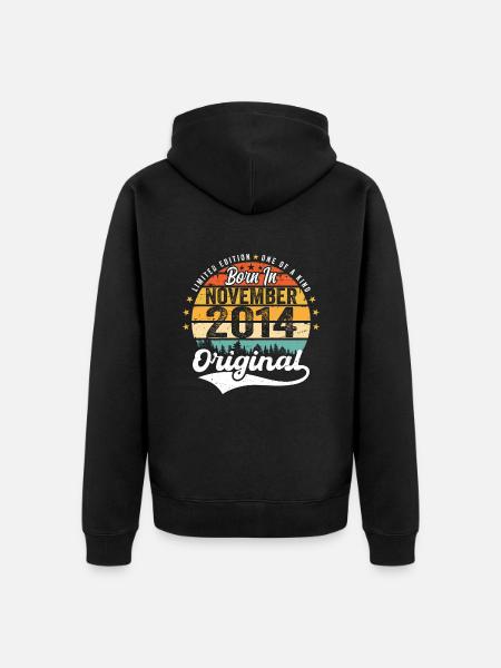 Legendary since November 2014 - 2014 - Unisex Premium Organic Zip Hoodie - black