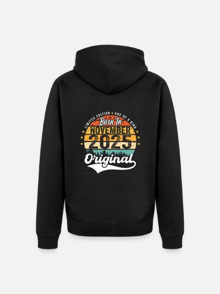 Legendary since November 2025 - 2025 - Unisex Premium Organic Zip Hoodie - black