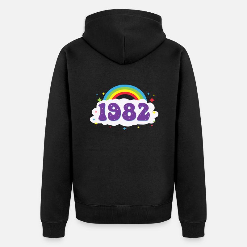 Arc-en-ciel (1982) - Veste à capuche bio Premium Unisexe - noir