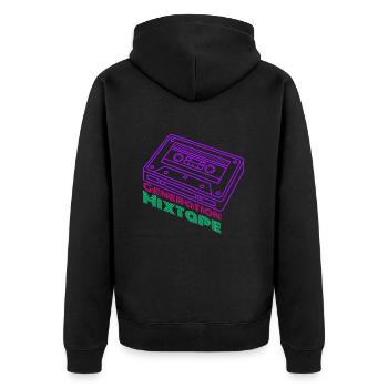 Generation Mixtape Kidcore Cassette Idée cadeau - Veste à capuche bio Premium Unisexe - noir - Dos - Nico (187cm)