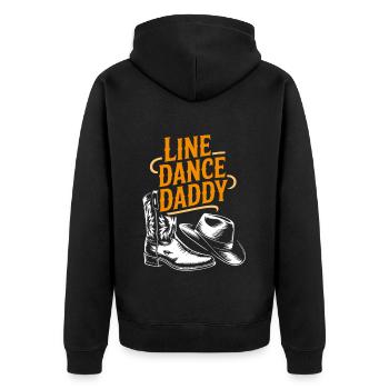 Danse en ligne Papa Mon papa danse Danse en ligne - Veste à capuche bio Premium Unisexe - noir - Dos - Nico (187cm)