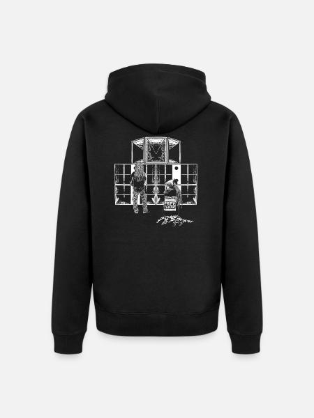 Support Free Tekno sound system - Unisex Premium Organic Zip Hoodie - black
