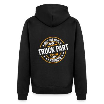 Une seule pièce de camion de plus promise - Veste à capuche bio Premium Unisexe - noir - Dos - Nico (187cm)