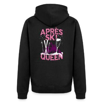 Drôle Sports d'hiver Après Ski Party Fun Gift - Veste à capuche bio Premium Unisexe - noir - Dos - Nico (187cm)
