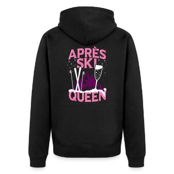 Drôle Sports d'hiver Après Ski Party Fun Gift - Veste à capuche bio Premium Unisexe - noir - Dos - Nico (187cm)