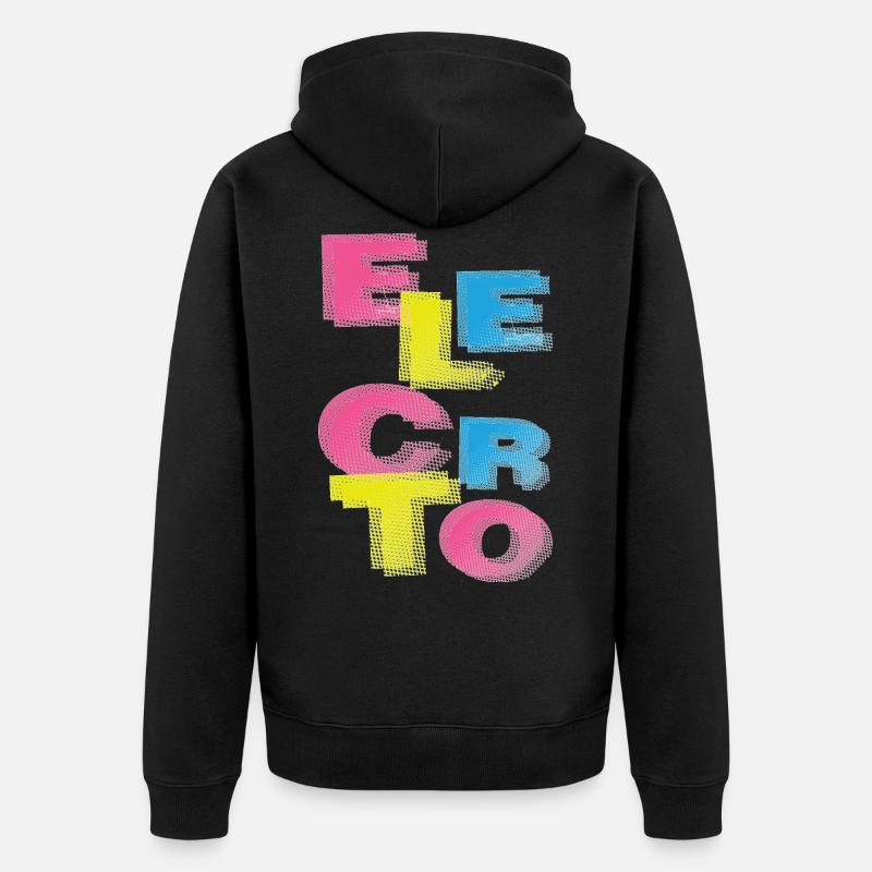 Electro - Veste à capuche bio Premium Unisexe - noir