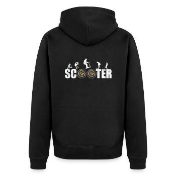 Stuntscooters tricks-scooters sk8 sk8 skater - Veste à capuche bio Premium Unisexe - noir - Dos - Nico (187cm)