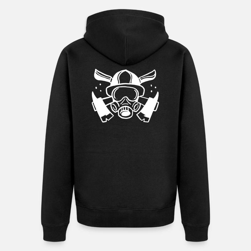 Pompiers - Firefighter - Veste à capuche bio Premium Unisexe - noir