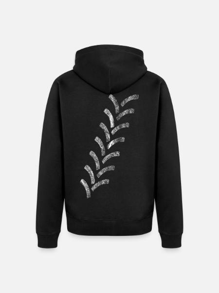 Tractor tracks - Unisex Premium Organic Zip Hoodie - black