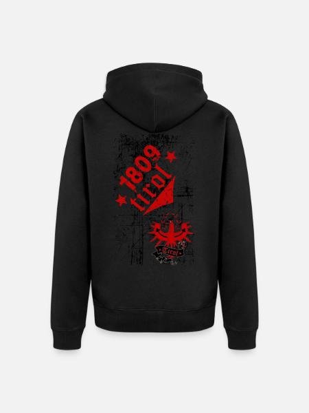 Tyrol 1809 - Unisex Premium Organic Zip Hoodie - black
