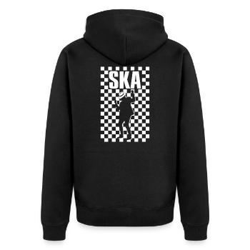 Cool Ska Music Reggae Tea - Veste à capuche bio Premium Unisexe - noir - Dos - Nico (187cm)