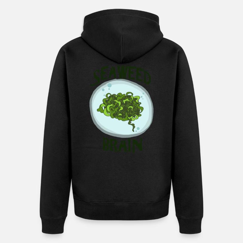 SeaWeed Brain - Veste à capuche bio Premium Unisexe - noir