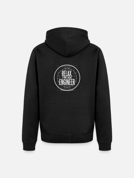 Engineer | Engineer - Unisex Premium Organic Zip Hoodie - black