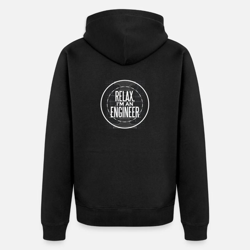 Ingénieur | Ingénieur - Veste à capuche bio Premium Unisexe - noir