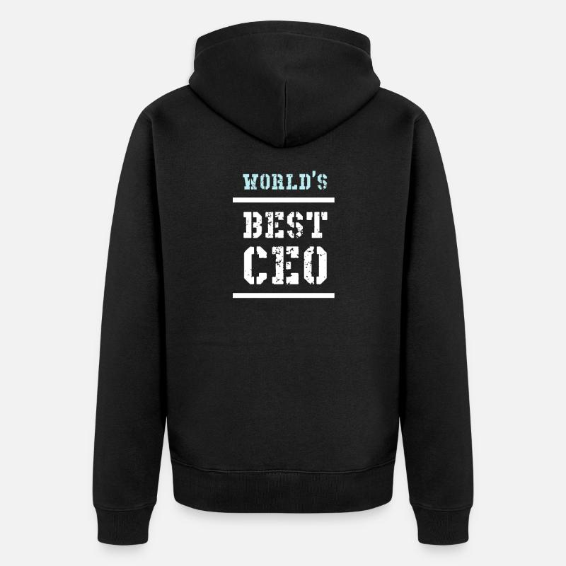 LE MEILLEUR PDG DU MONDE - Veste à capuche bio Premium Unisexe - noir