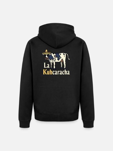 Jeu de mots drôle de vache La Kuhcaracha fermier - Ekologisk premiumluvjack unisex - svart