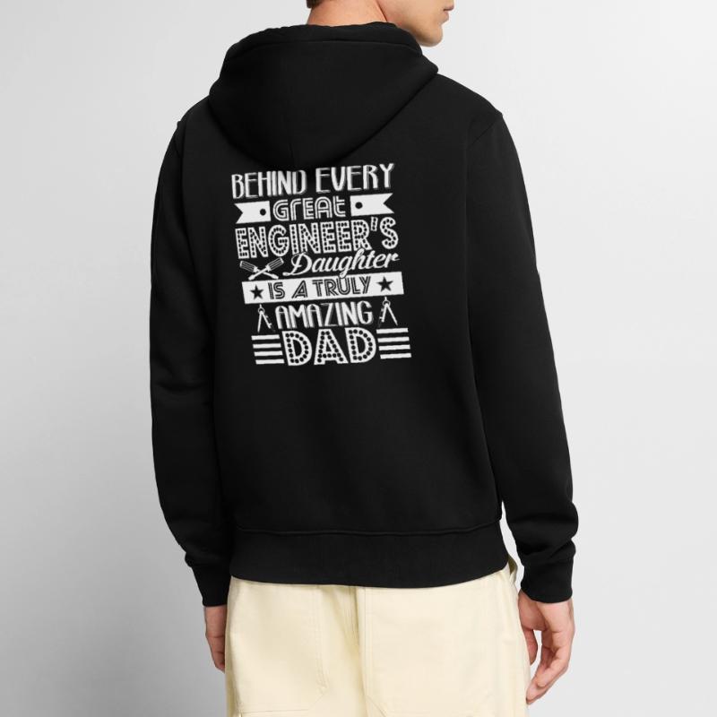 Engineer Engineer Dad Unisex Premium Organic Zip Hoodie