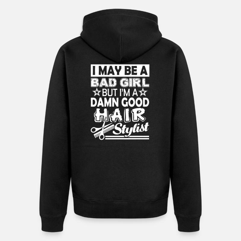 Coiffeur Bon coiffeur Bon coiffeur - Veste à capuche bio Premium Unisexe - noir