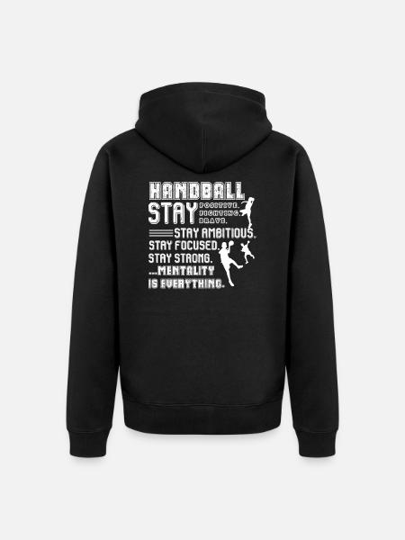 Handball Things About Handball - Unisex Premium Organic Zip Hoodie - black