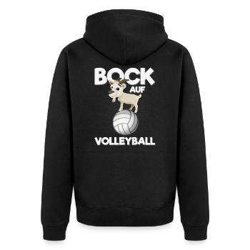 Sentez-vous comme du volleyball - Joueur de volleyball drôle - Veste à capuche bio Premium Unisexe - noir - Dos - Nico (187cm)