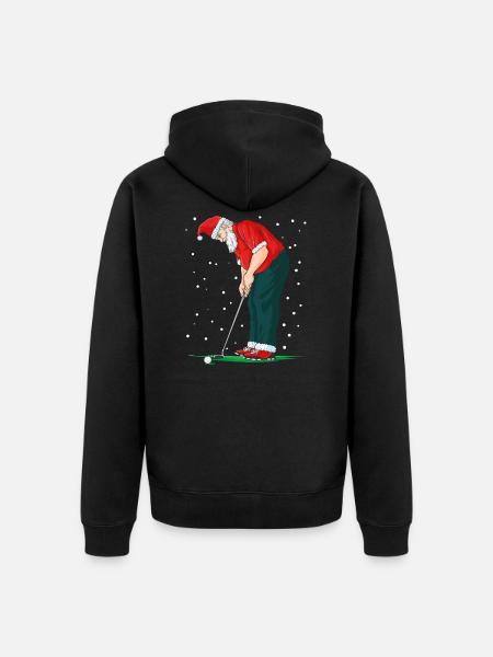 Śmieszny golfowy prezent od Świętego Mikołaja - Ekologisk premiumluvjack unisex - svart