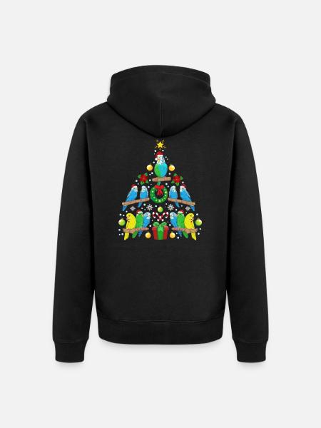 Wellensittich Vogel Weihnachten Lustiges Geschenk - Ekologisk premiumluvjack unisex - svart