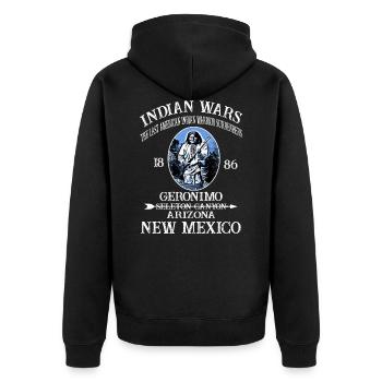 INDIAN WARS - Veste à capuche bio Premium Unisexe - noir - Dos - Nico (187cm)