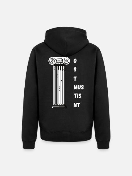 Lateinlehrer Spruch Latein Unterricht Latein - Unisex Premium Bio Zip Hoodie - Schwarz