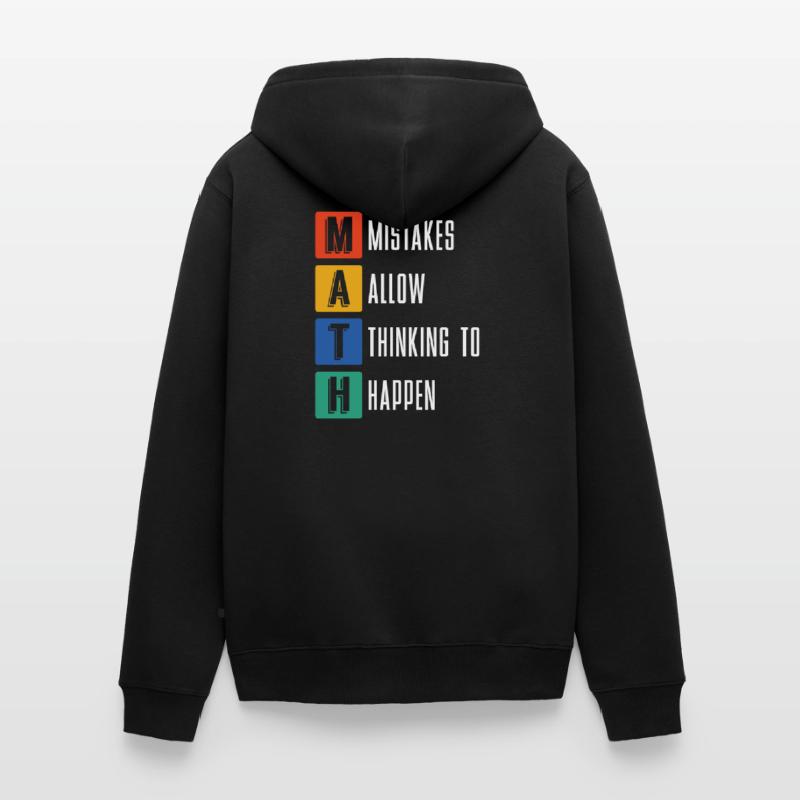 Mathematics Science Nerd Gift Math Unisex Premium Organic Zip Hoodie
