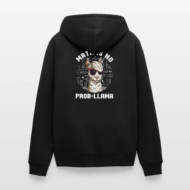 Maths Lama Mathma maths nerd cadeau de maths Veste à capuche bio Premium Unisexe