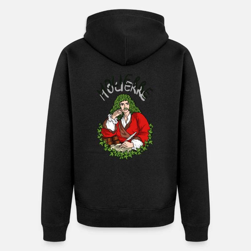 Molierre / Molière - Unisex Premium Bio Zip Hoodie - Schwarz