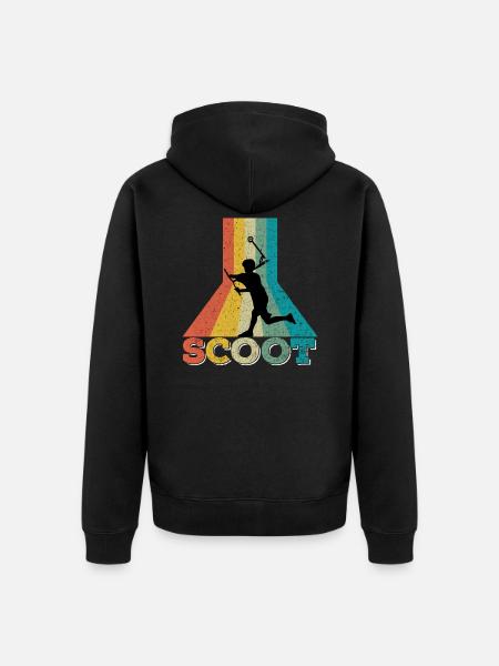 Stuntscooter Trickscooter - Scooter Retro - Unisex Premium Organic Zip Hoodie - black