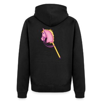Buntes Steckenpferd Cool Hobby Horse Cadeaux - Veste à capuche bio Premium Unisexe - noir - Dos - Nico (187cm)