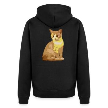 Chat Chat - Veste à capuche bio Premium Unisexe - noir - Dos - Nico (187cm)