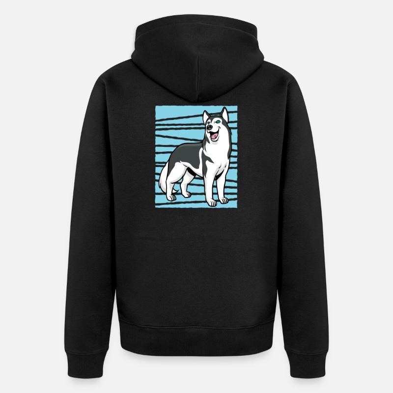 Husky - Veste à capuche bio Premium Unisexe - noir