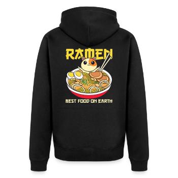 Anime Japon Kawaii cadeau Ramen - Veste à capuche bio Premium Unisexe - noir - Dos - Nico (187cm)