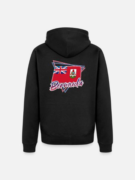 Bermuda - Veste à capuche bio Premium Unisexe - noir