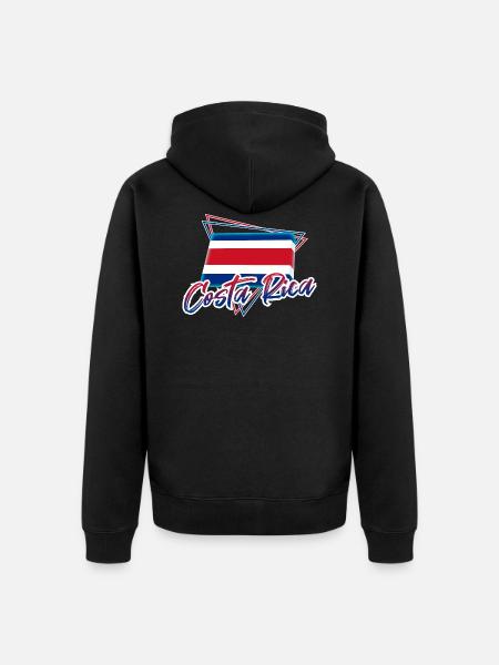 Costa Rica - Unisex Premium Organic Zip Hoodie - black