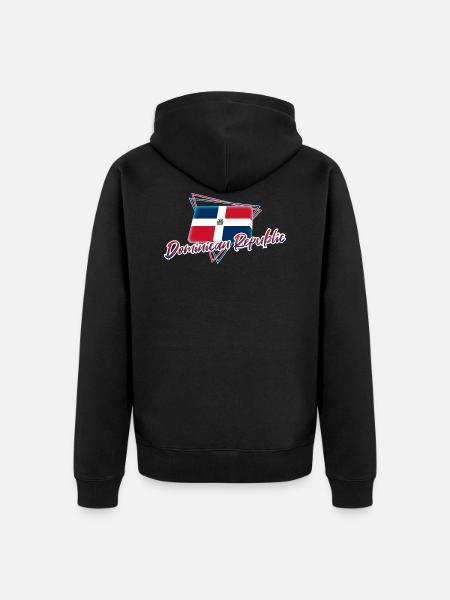 Dominican Republic - Unisex Premium Organic Zip Hoodie - black
