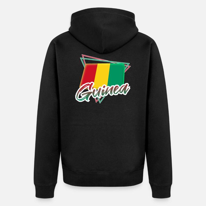 Guinée - Veste à capuche bio Premium Unisexe - noir