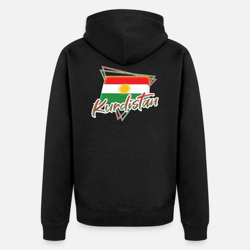 Kurdistan - Veste à capuche bio Premium Unisexe - noir